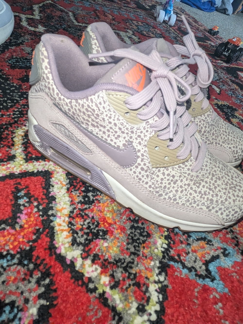 Nike Women’s Lavender Animal-Print Air Max Sneakers